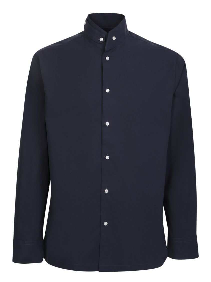 Officine Generale Blue Cotton Shirt