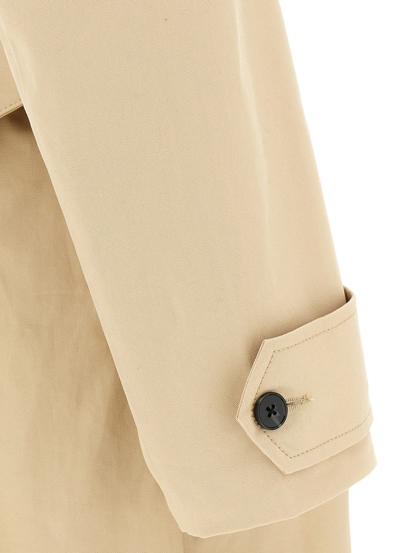 Entire Studios Button Closure Cotton Canvas Trench Coat