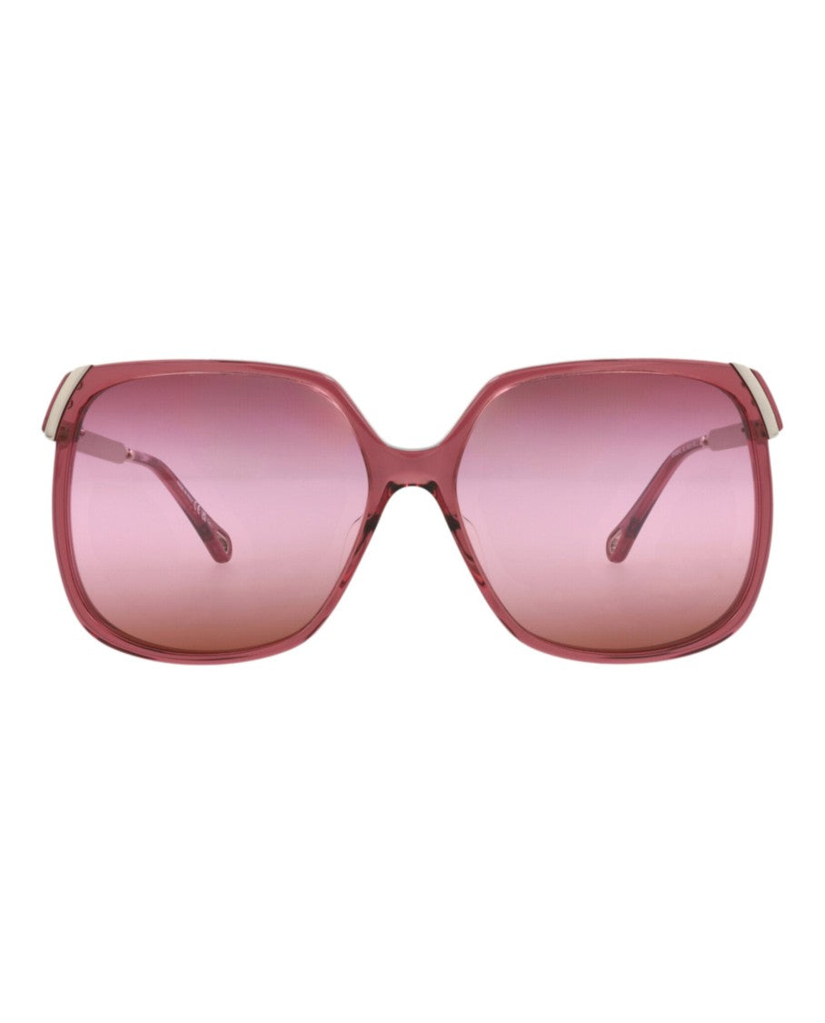 Chloé Square-Frame Recycled Acetate Sunglasses