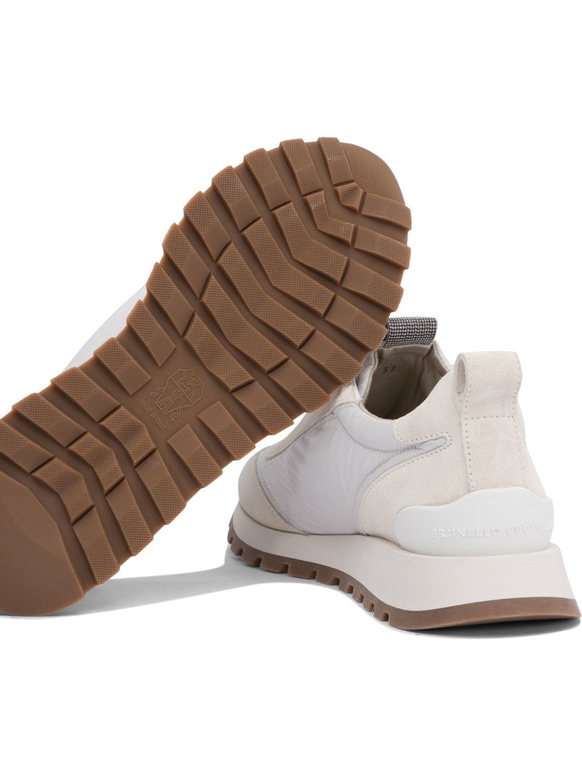 Brunello Cucinelli Calf Leather Slip-On Sneakers