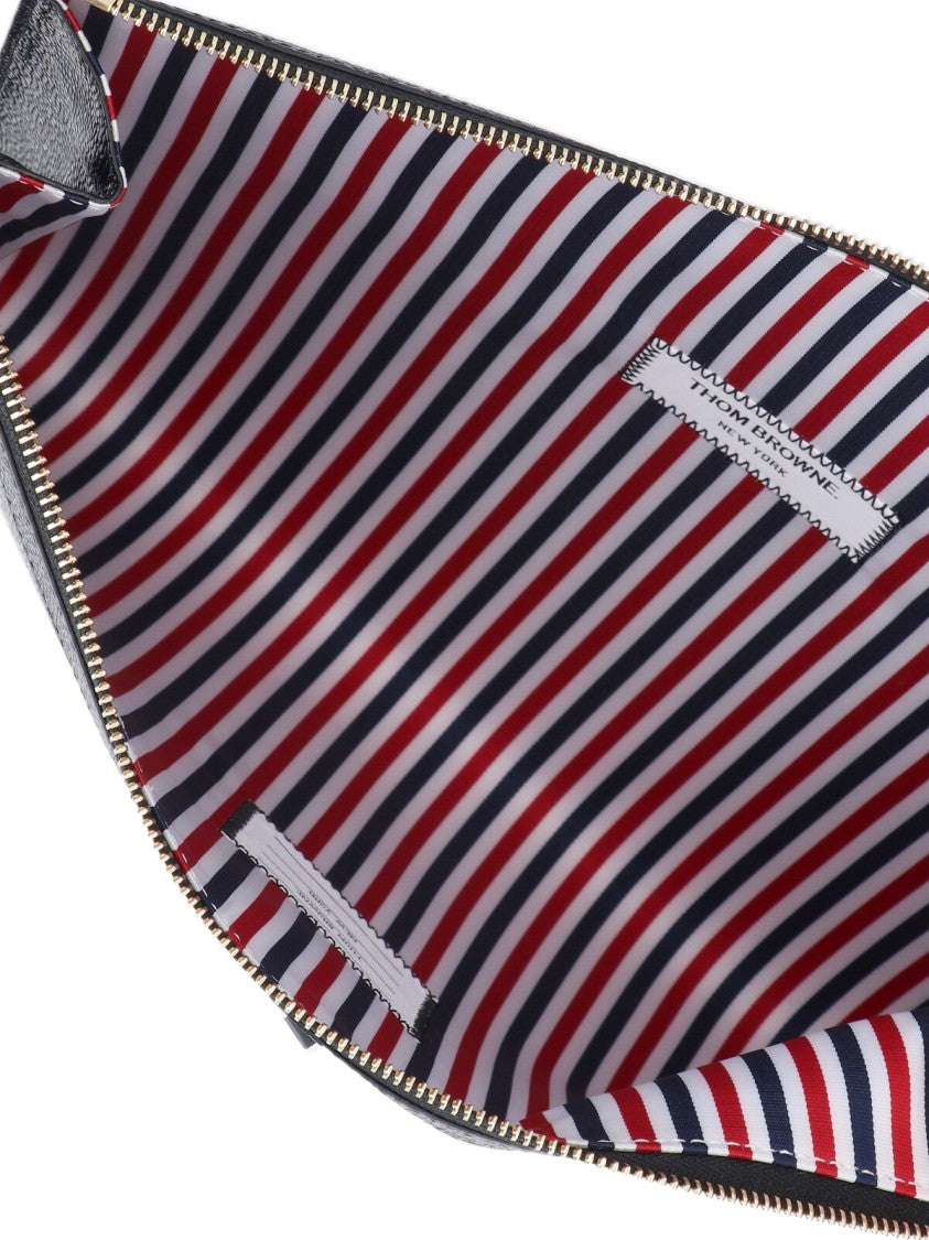 Thom Browne Logo Clutch – Black