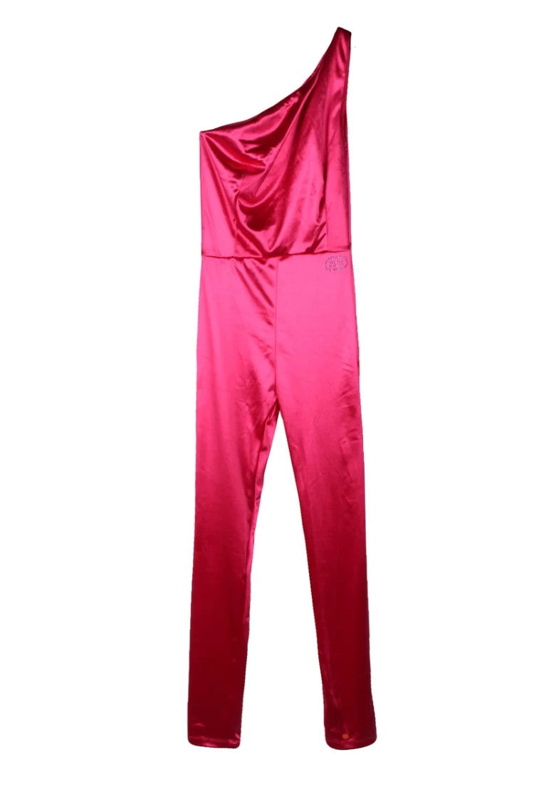 Elisabetta Franchi One-Shoulder Jumpsuit - Fuchsia