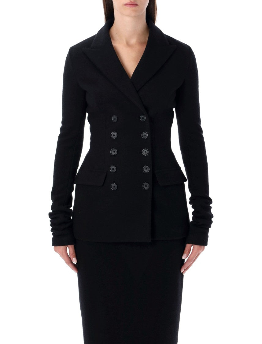 Dolce & Gabbana Jersey Wool Double Breast Blazer