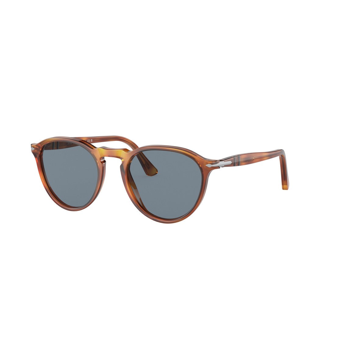 Persol 0Po3286s Rounded Acetate Sunglasses With Tortoiseshell Pattern