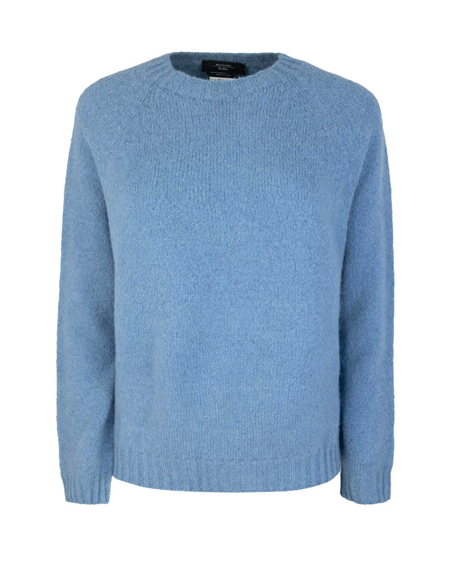 Max Mara Soft Knit Sweater With Crew Neckline And Raglan Sleeves