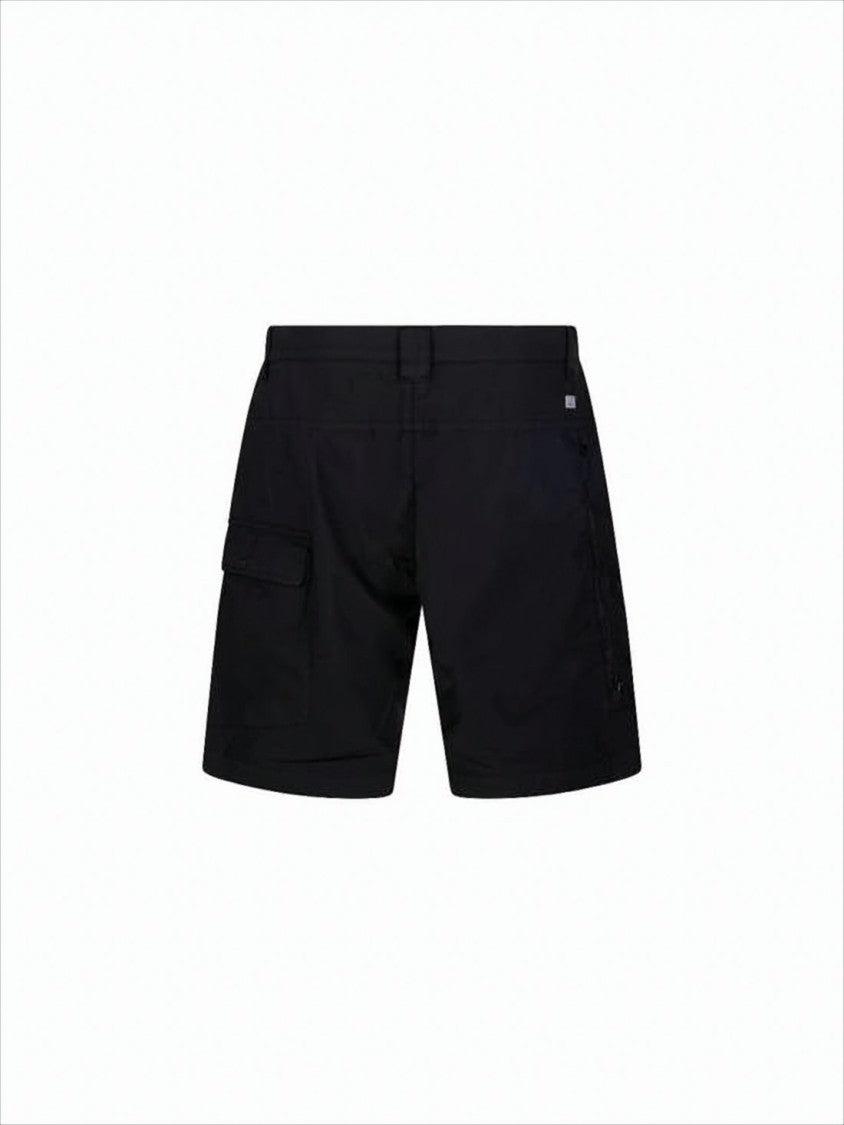 C.P. Company Tailored Black Shorts With Flap Pocket