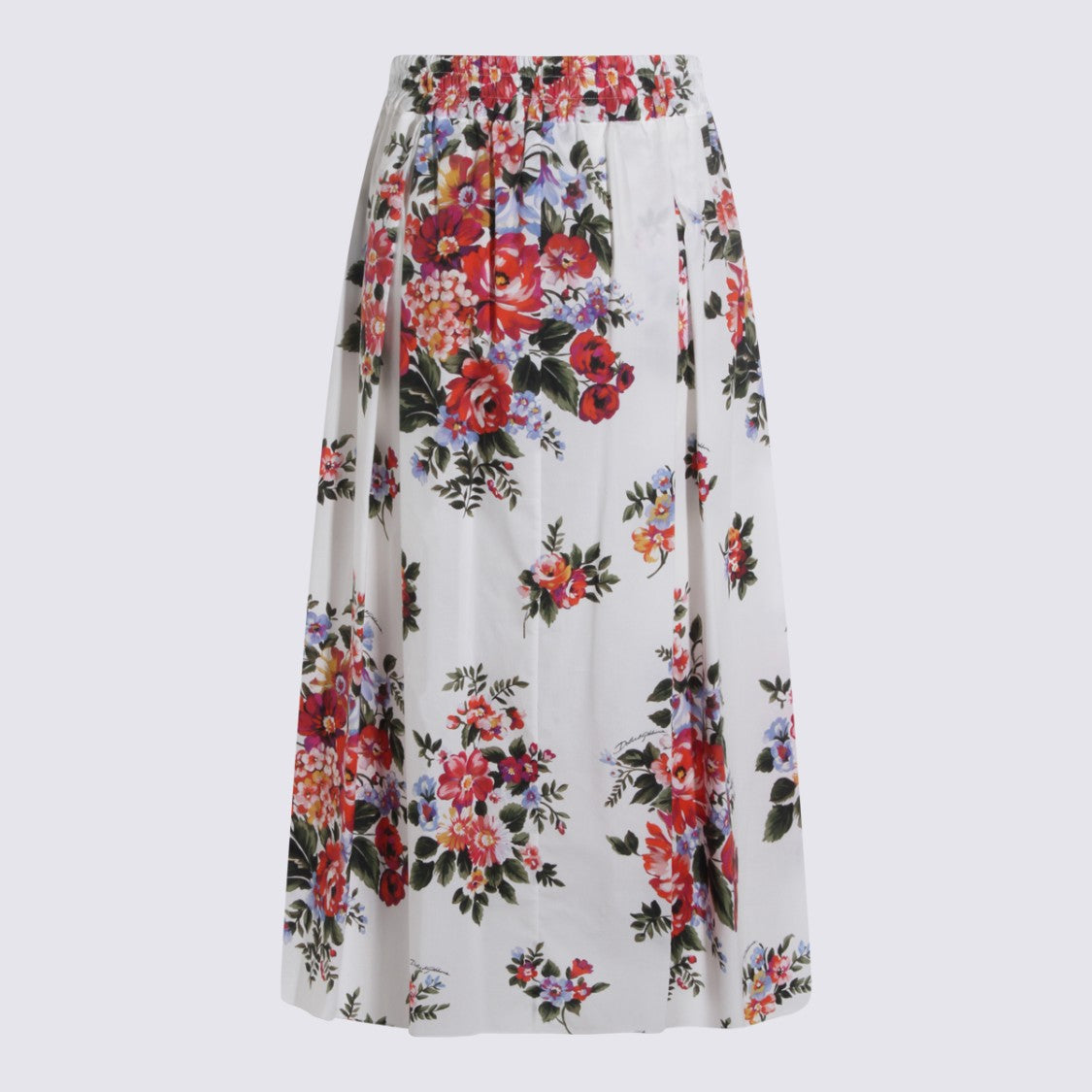 Dolce & Gabbana Floral-Print Midi Skirt