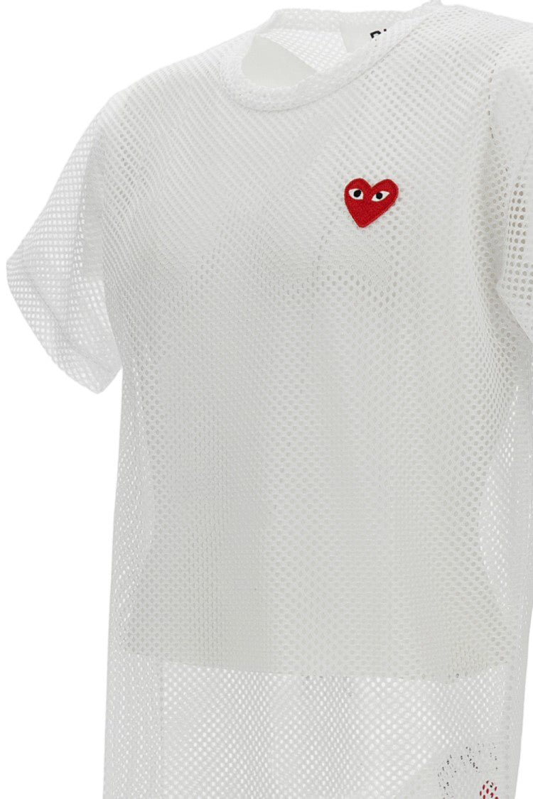 Comme Des Garçons Red Heart Emblem T-Shirt
