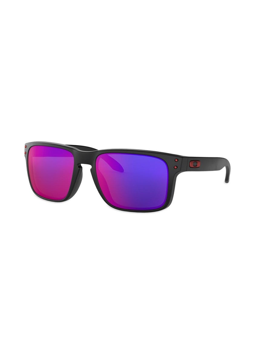 Oakley Bold Square Purple Mirrored Sunglasses With Matte Finish