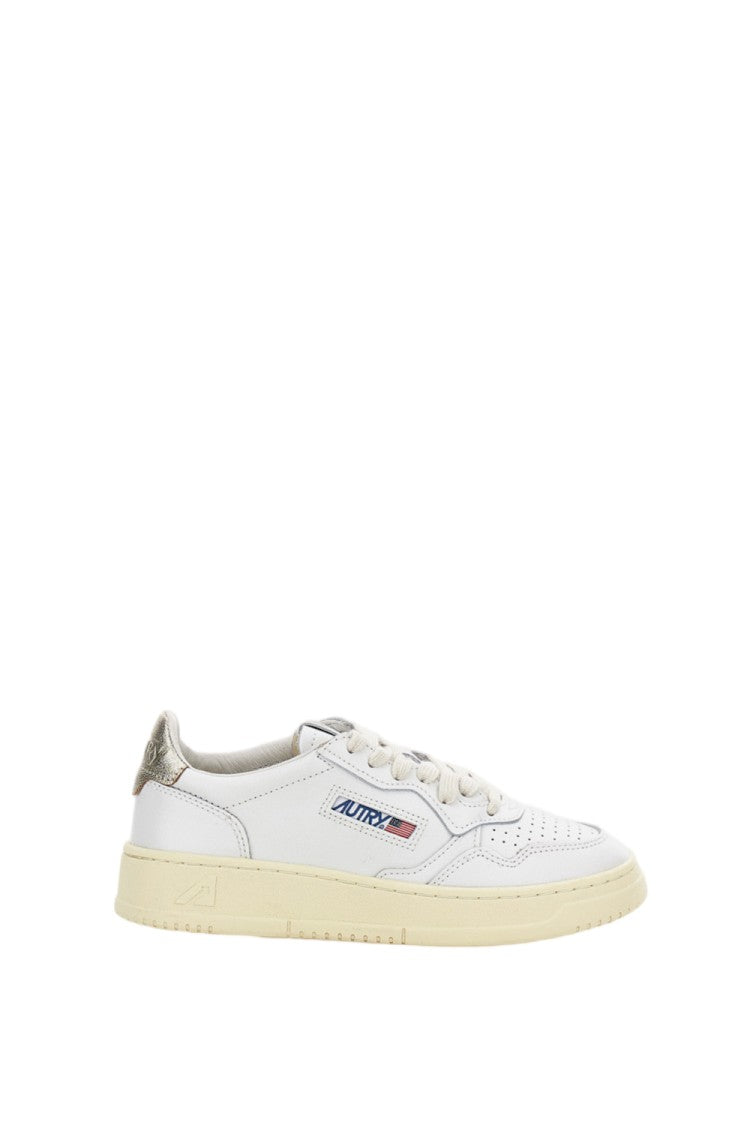 Autry White Medalist Low Leather Sneakers