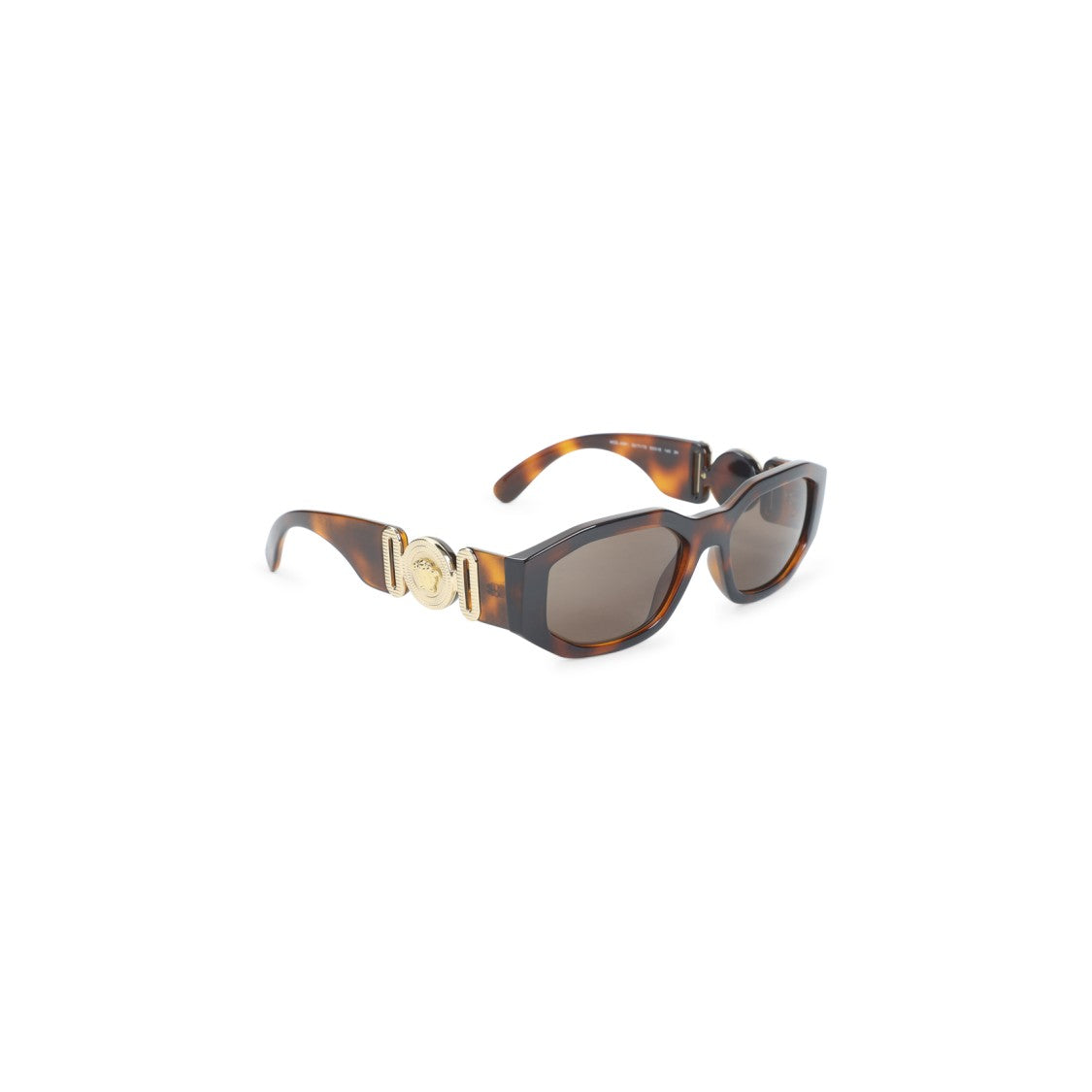 Versace Rectangular Tortoiseshell Acetate Sunglasses