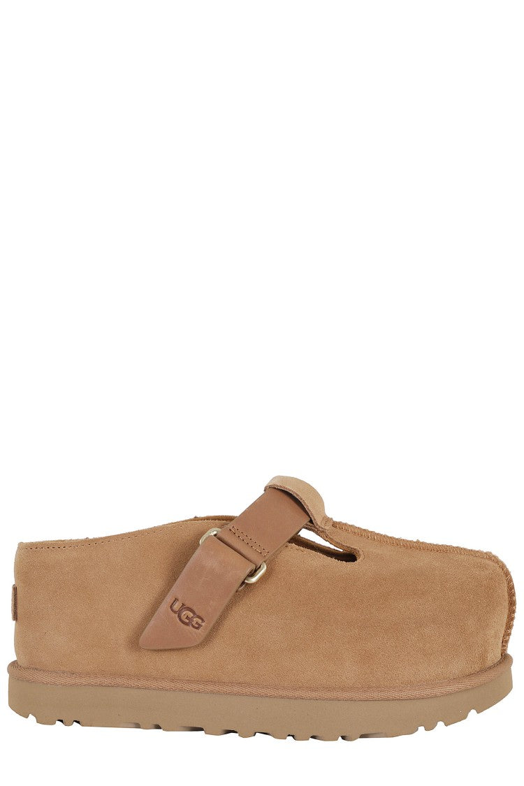 Ugg Chestnut Brown W Goldenstar Hi Clog Lace-Up Leather Clogs