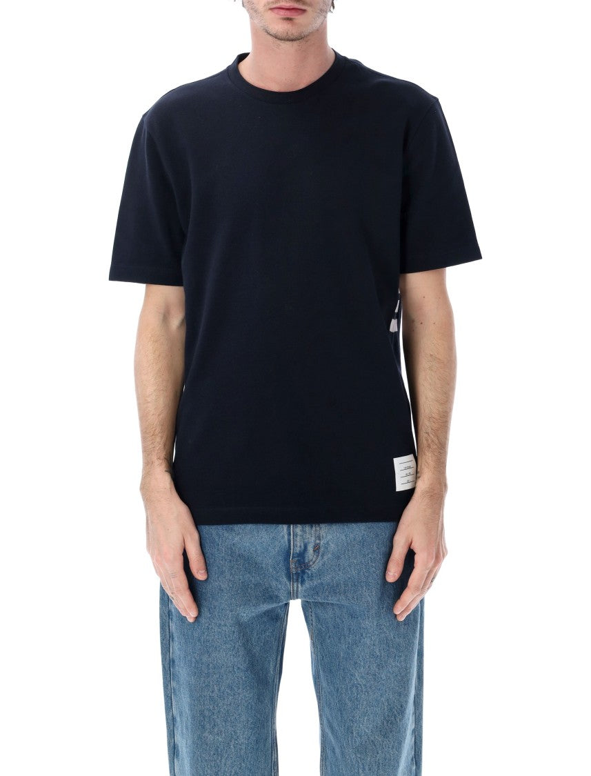Thom Browne Piqué 4-Bar Tee