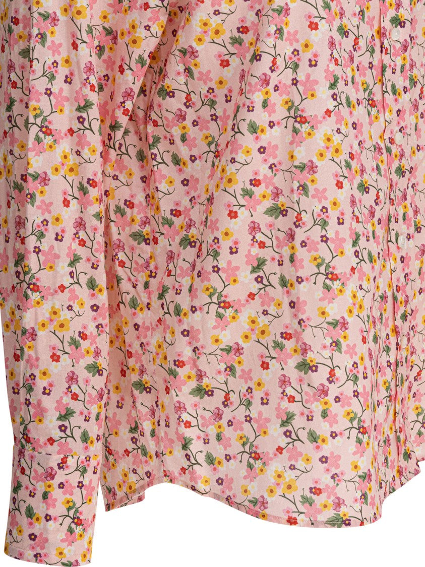 Ines De La Fressange Floral Pattern Long-Sleeve Shirt