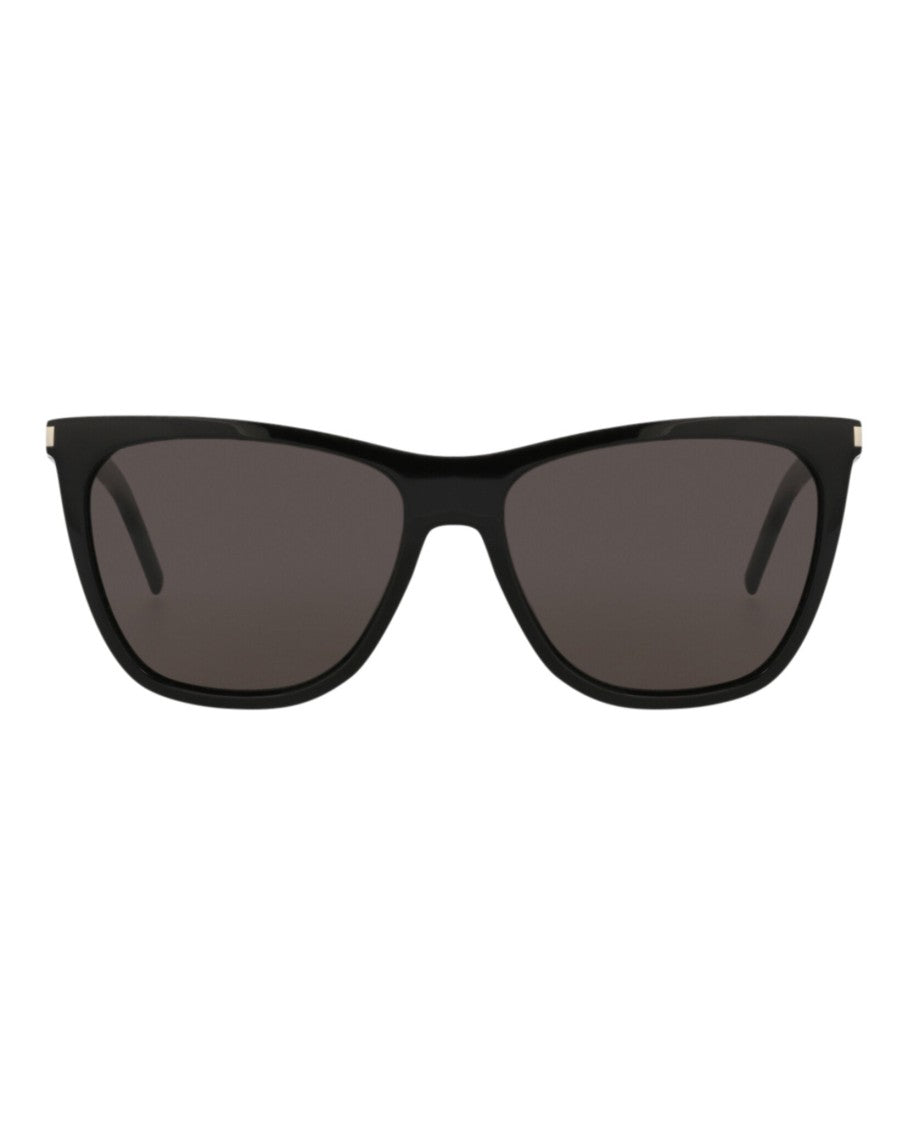 Saint Laurent Cat Eye Acetate Sunglasses With Saddle Nose Bridge