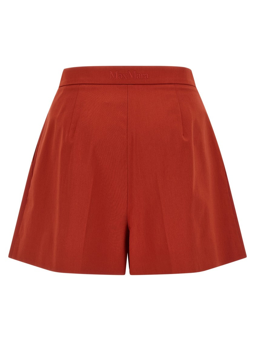 Max Mara 'Mxmtabacco' Double Pincer Shorts