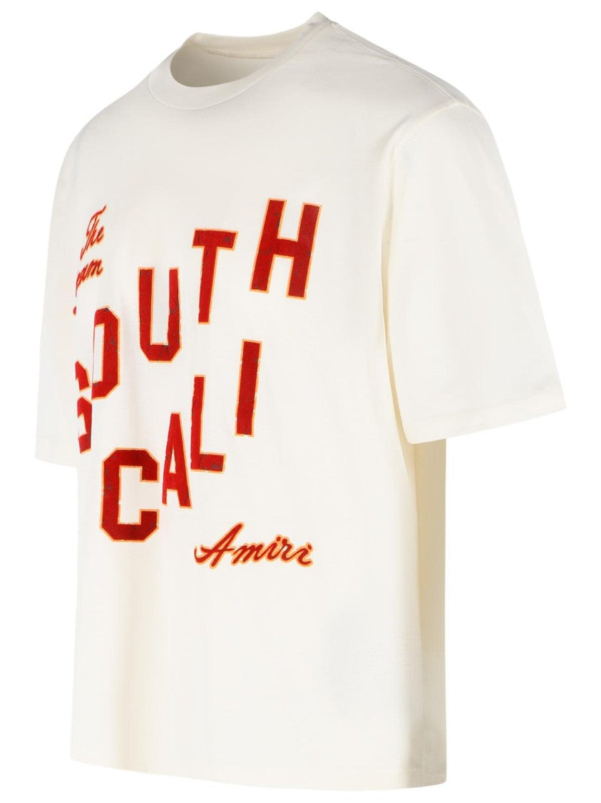Amiri 'South Cali' Ivory Cotton T-Shirt