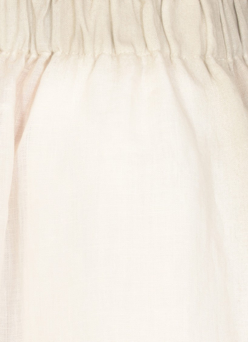 Fabiana Filippi White Linen Skirt