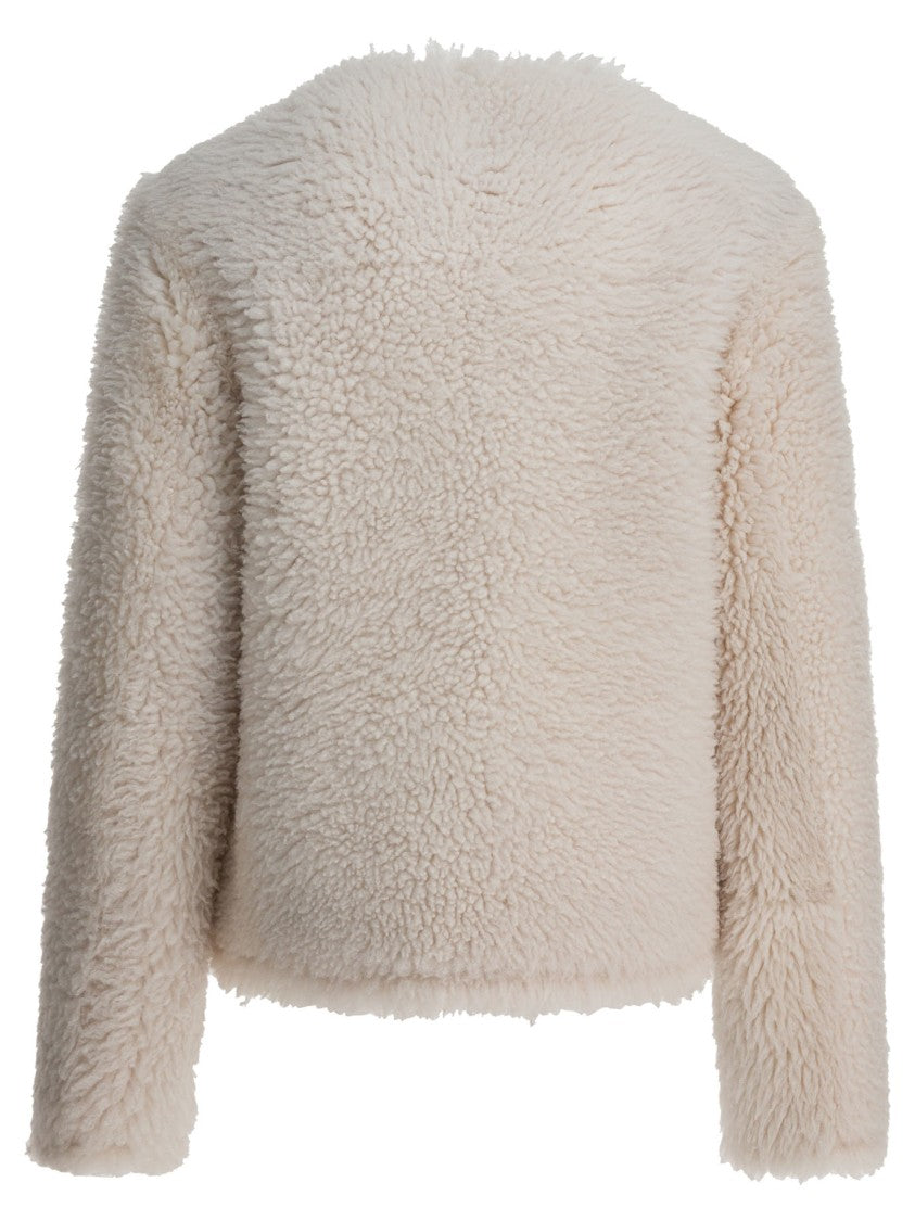 Furling By Giani Reversible Textured Shearling And Leather Jacket