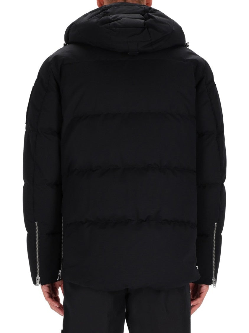 Moose Knuckles Black Original 3Q Neoshear Hooded Cotton-Blend Jacket