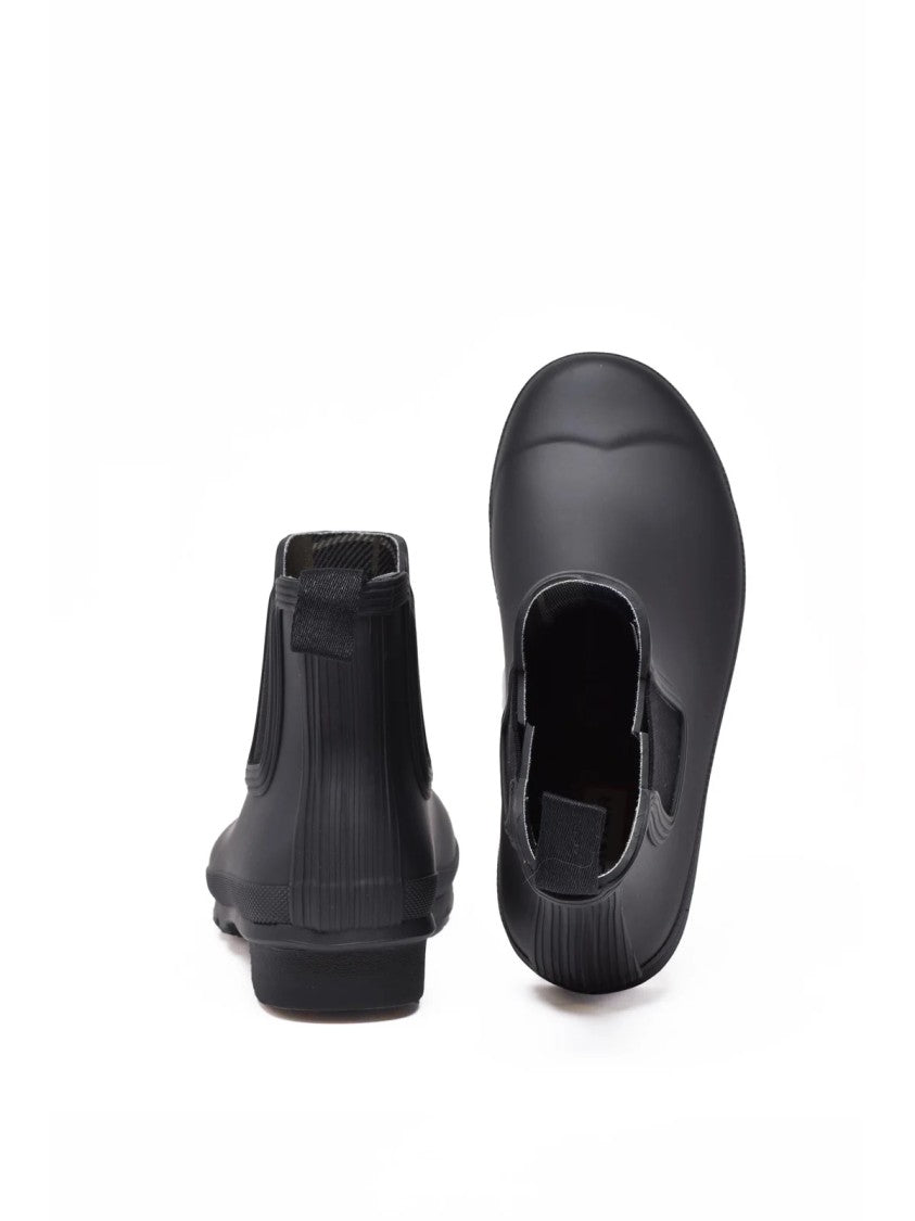 Hunter Black Rubber Galosh Boots