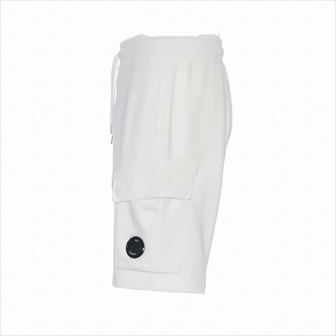 C.P. Company Relaxed Fit White Cotton Shorts