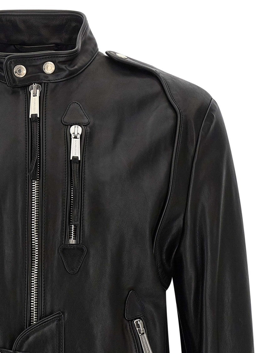 Dsquared2 Dsquared2 X Ducati Capsule Leather Jacket