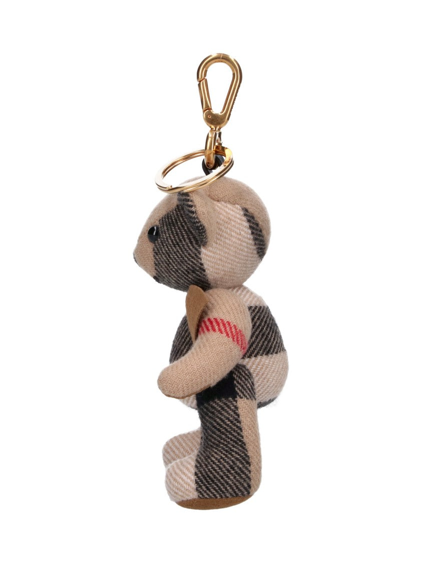 Burberry Check Pattern Teddy Bear Keychain