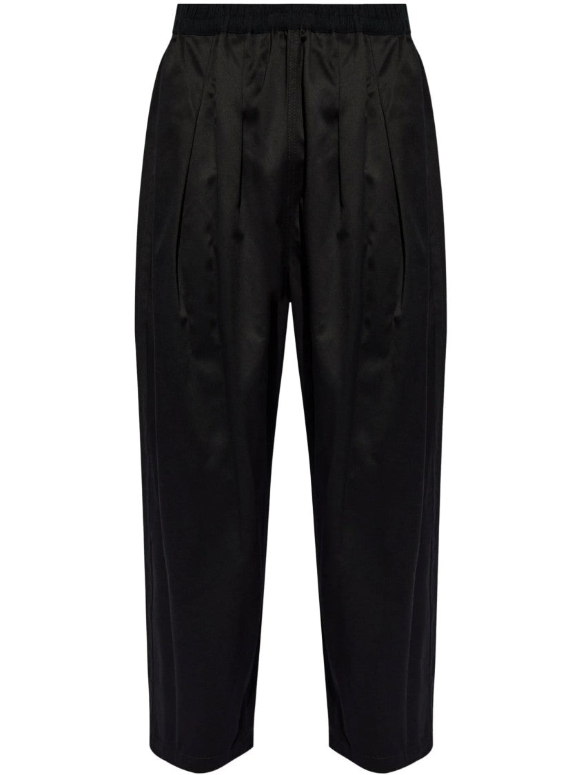 Maison Margiela Black Cotton Pleated Trousers