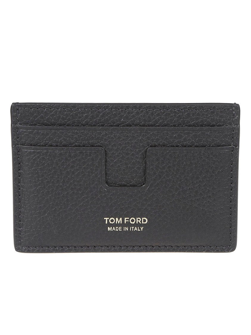 Tom Ford Textured Black Leather Cardholder