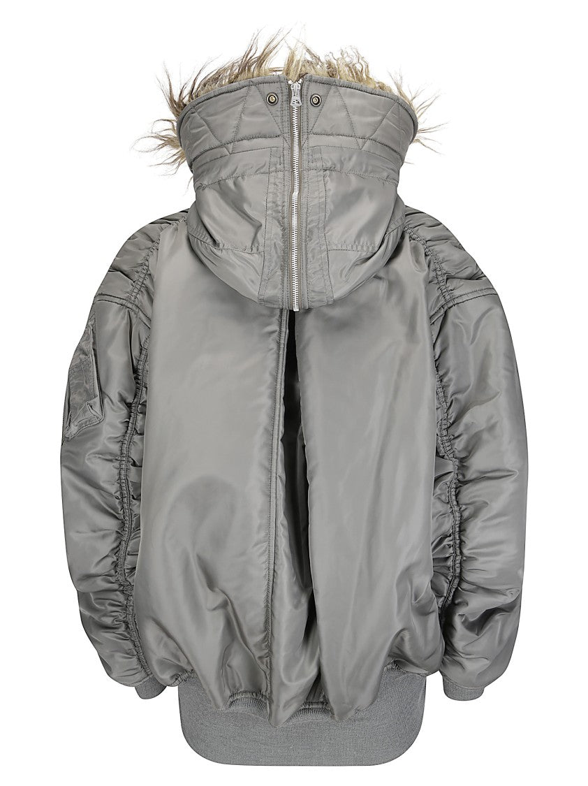 Junya Watanabe Lightweight Nylon Jacket With High Collar And Streamlined Fit