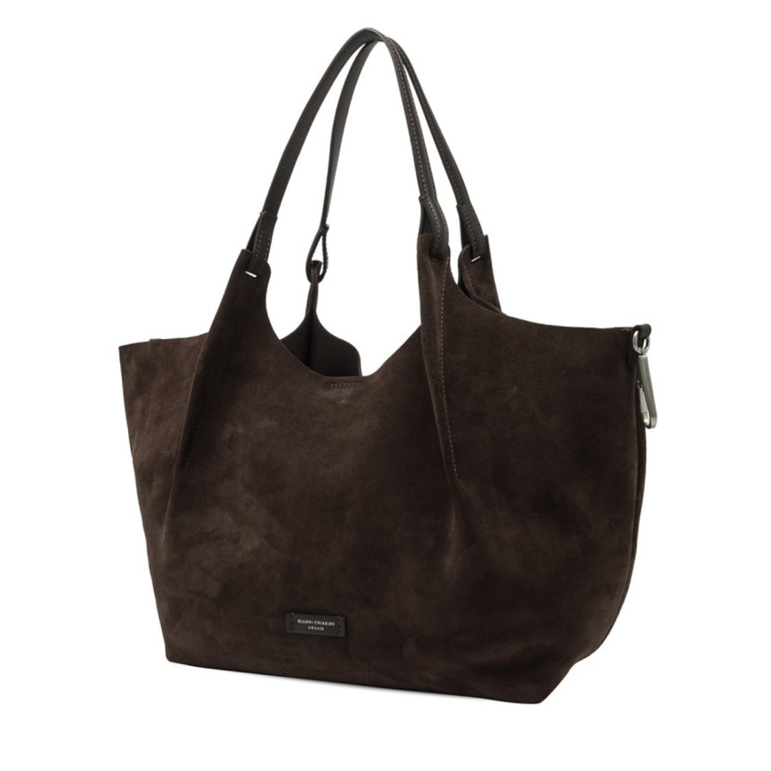 Gianni Chiarini Coffee Dua Suede Bag