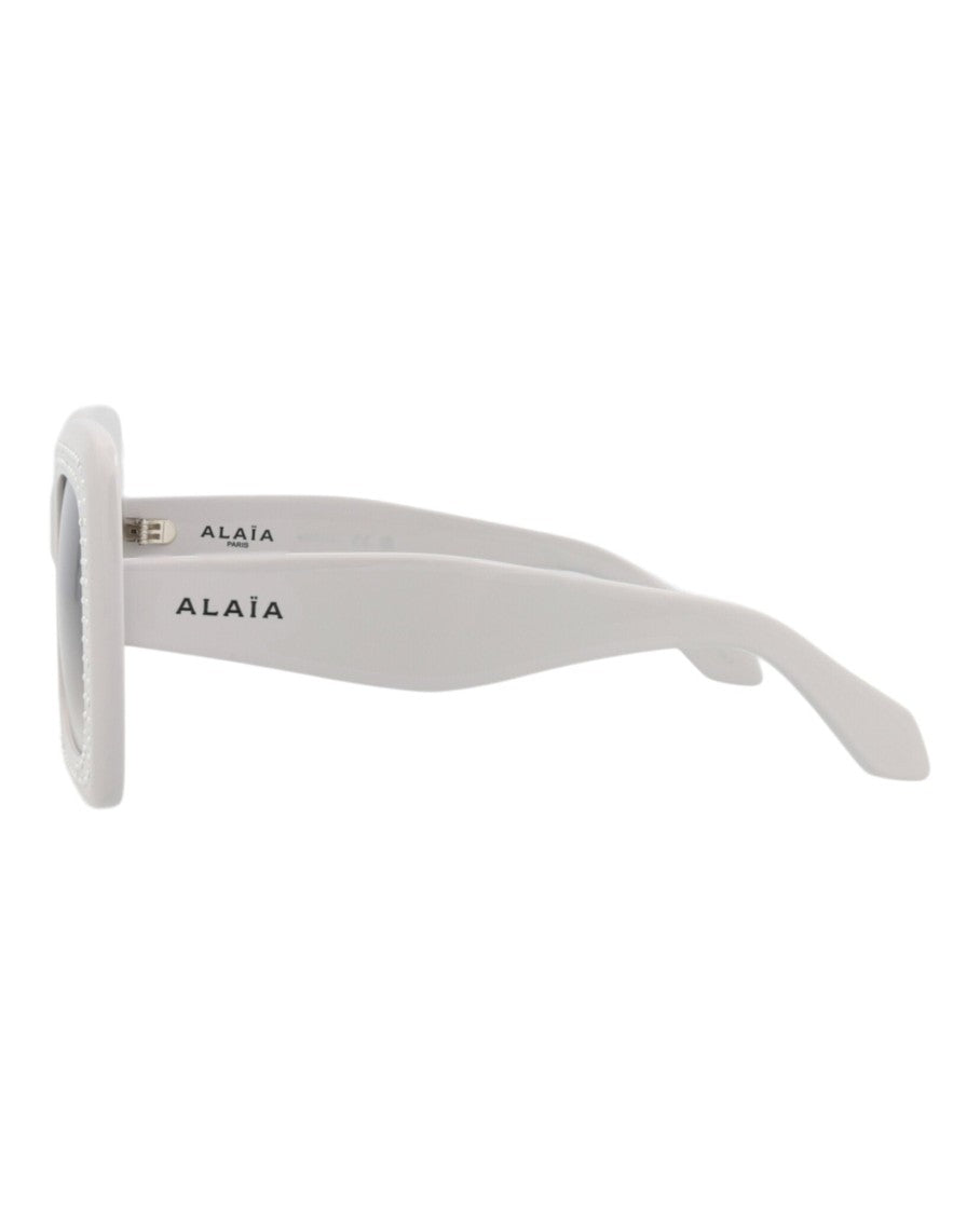 Alaïa Square-Frame Sunglasses With Studded Accents And Gradient Lenses