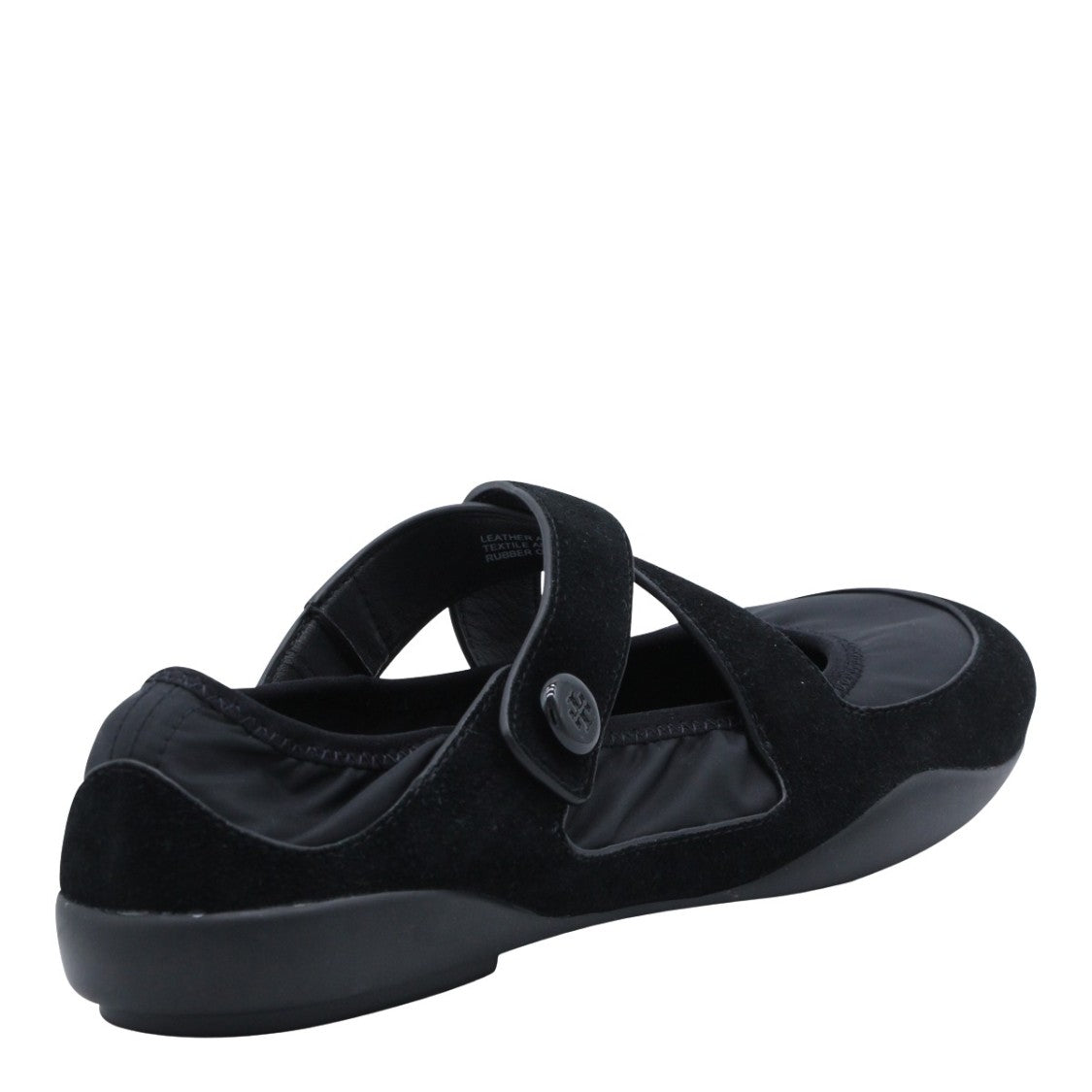Tory Burch Rounded Toe Flats With Cross Strap