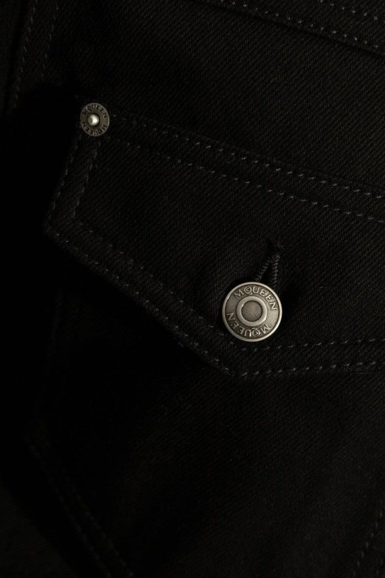 Alexander Mcqueen Structured Classic Black Jacket With Minimalist Detailing