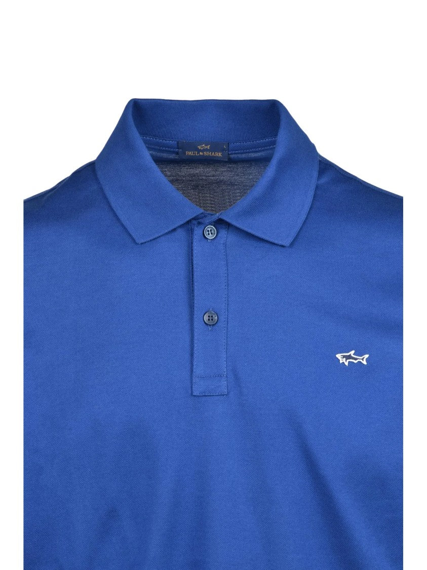 Paul & Shark Blue Cotton Classic Polo Shirt