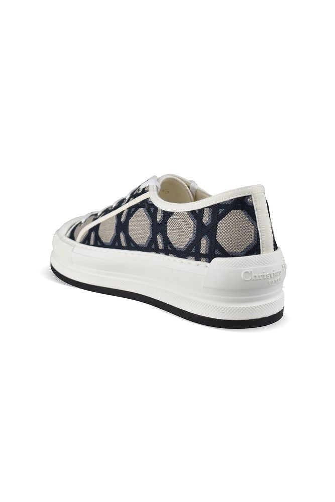 Dior Technical Fabric Low-Top Sneakers With Macro Cannage Embroidery