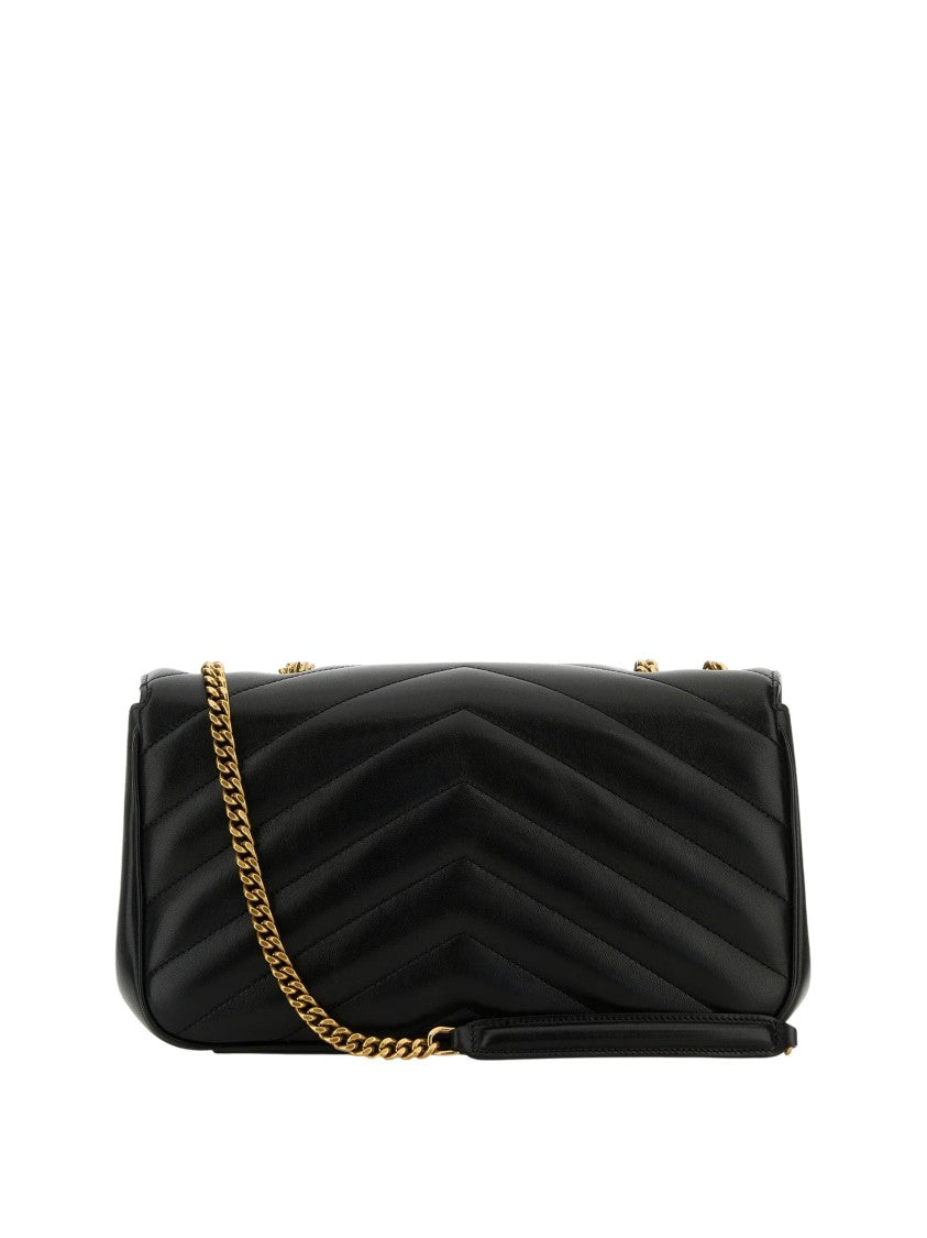 Saint Laurent Quilted Medium Shoulder Bag With Adjustable Chain Strap