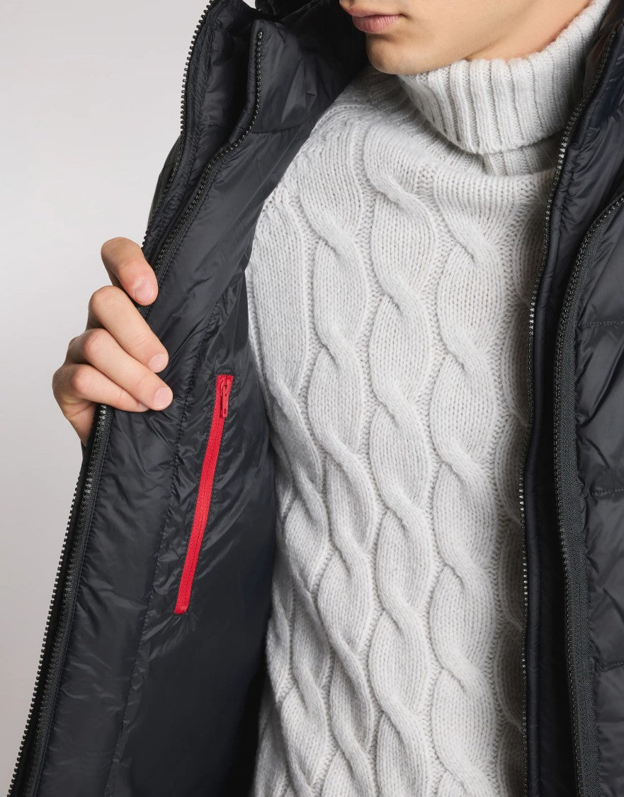 Fay Lightweight Puffer Jacket With Adjustable Hood