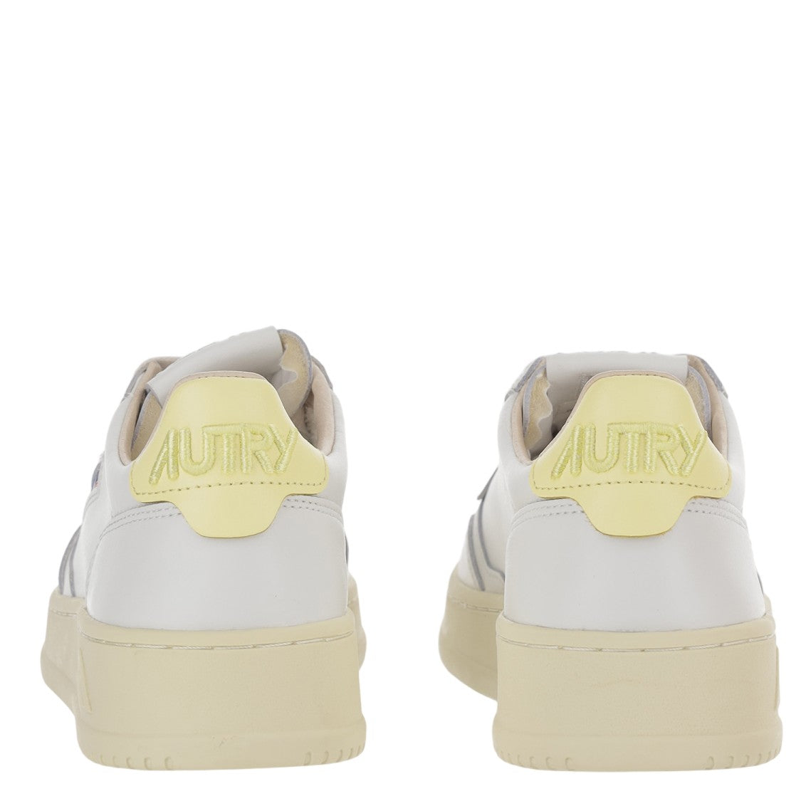 Autry Perforated Leather Low Sneakers With Logo Accents