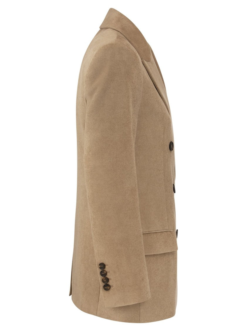 Brunello Cucinelli Double-Breasted Jacket With Necklace