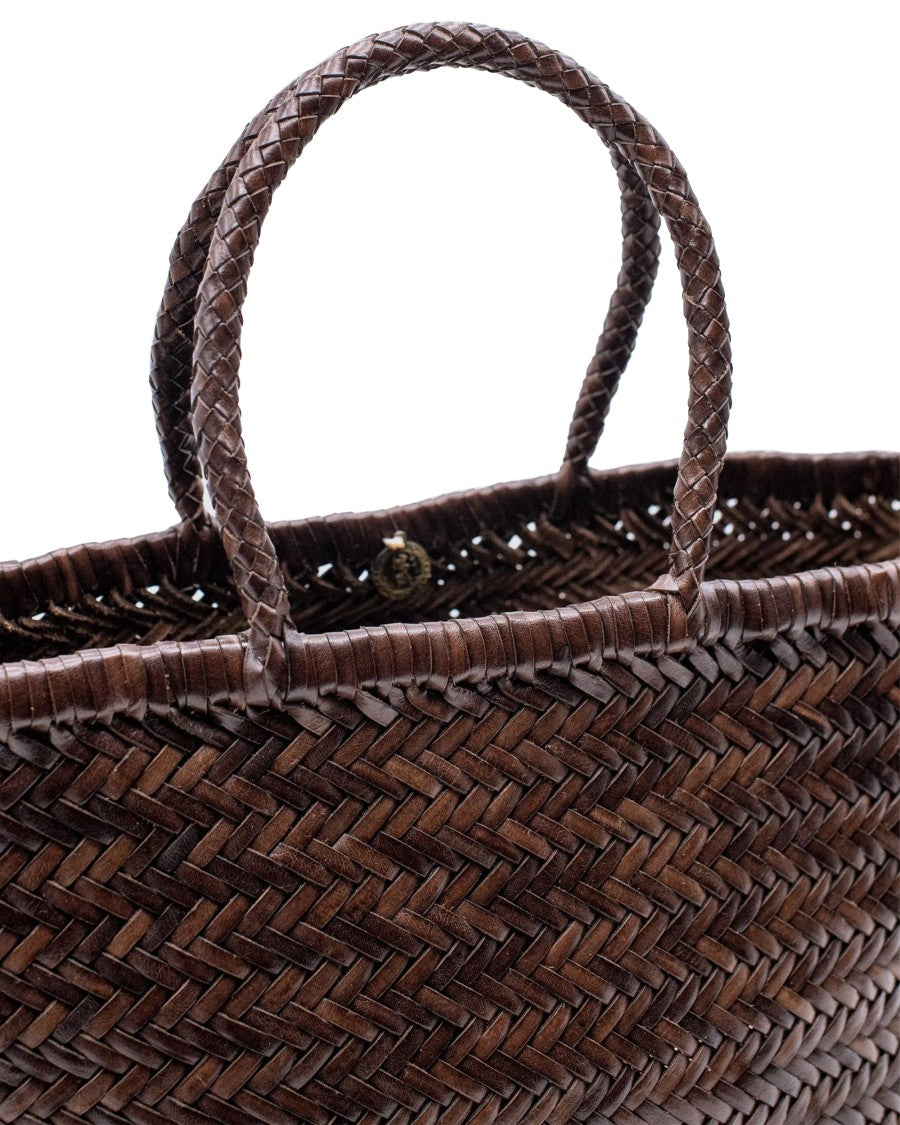 Dragon Diffusion Borsa A Mano Triple Jump Big Dark Brown