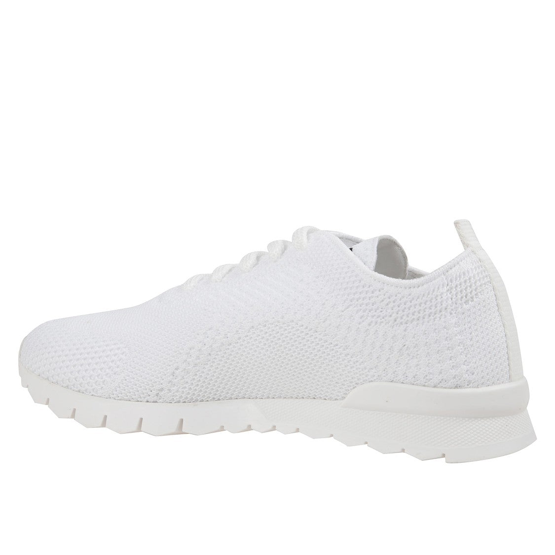 Kiton White Knit Running Sneakers