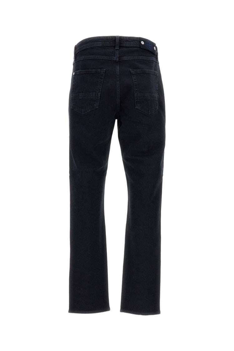 Stone Island Slim Fit Black Denim Jeans With Five Pockets