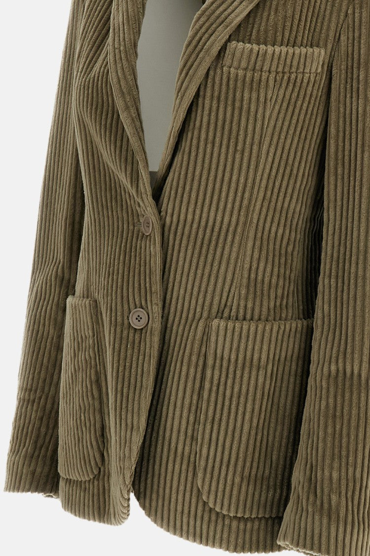 Meta Campania Beige Udo Soft Cotton Corduroy Blazer