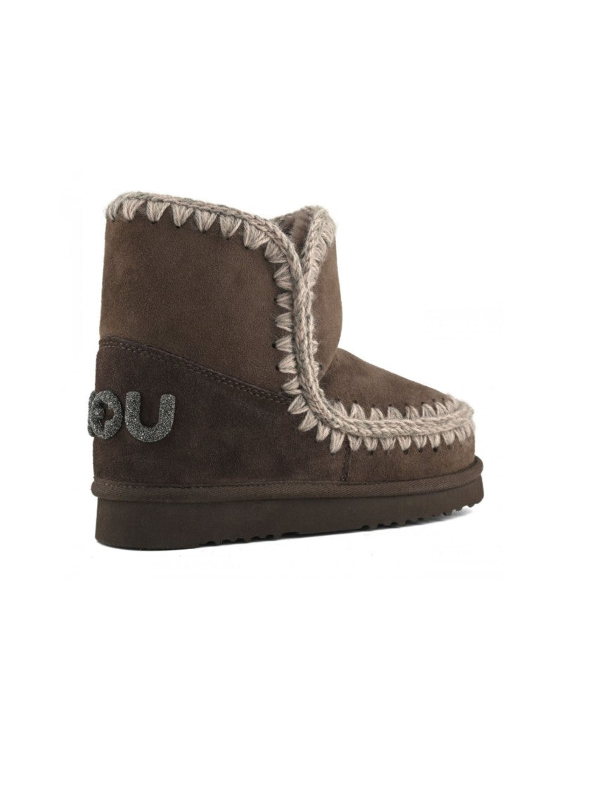 Mou Brown Eskimo 18 Glitter Logo Clog