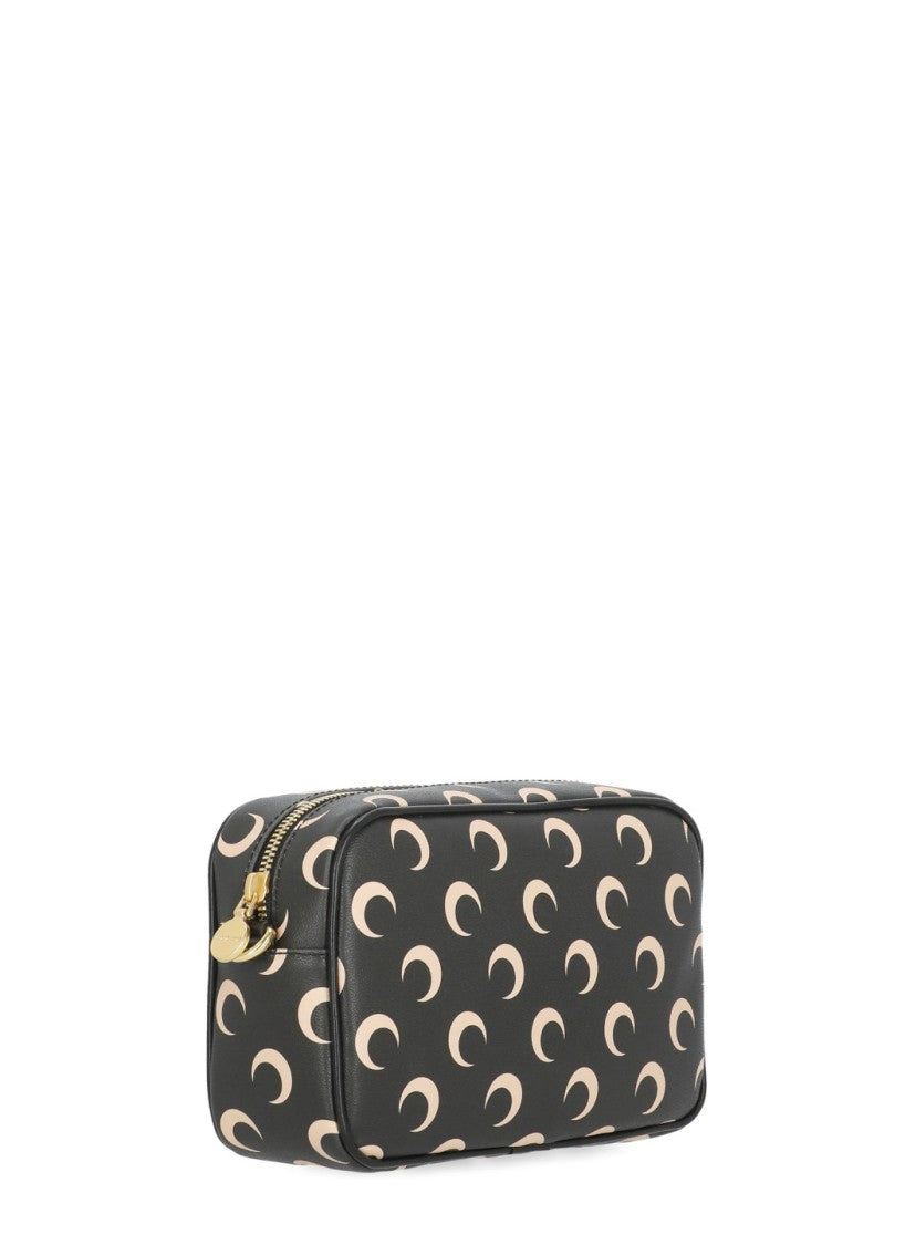 Marine Serre Rectangular Shoulder Bag With All-Over Crescent Moon Pattern