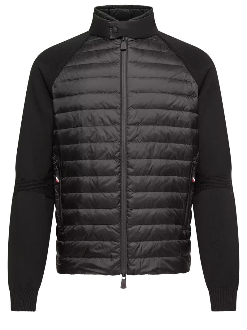 Moncler Grenoble Padded Quilted Cardigan With Smooth Back And High Collar