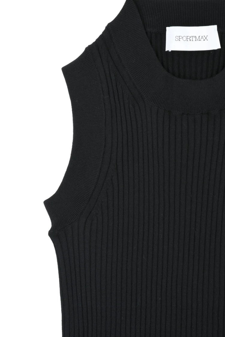 Sportmax Tione Cotton Top - Black