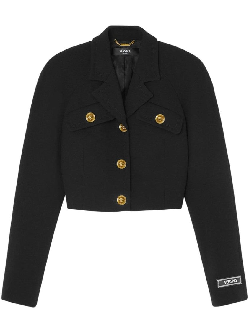Versace Cropped Black Jacket